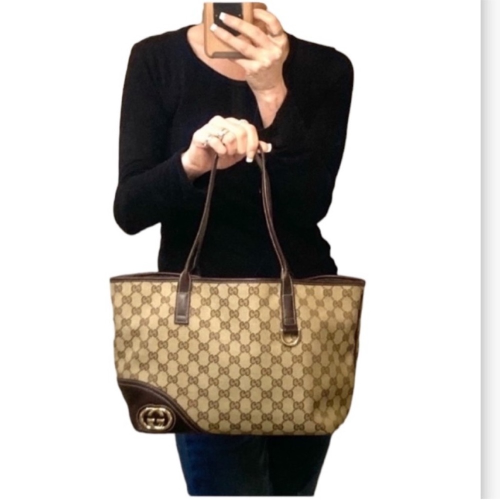Gucci Brown and Tan Shoulder Bag - Picture 12 of 12